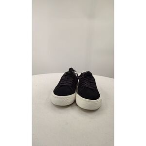 Quince Black and White Suede Women's Sneakers
